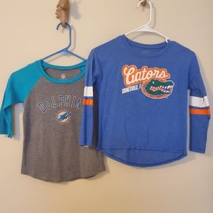 Two Florida Teams 🐬 & 🐊 long sleeve shirts